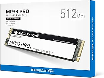 TeamGroup MP33 PRO M.2 512GB 3D NAND NVMe TeamGroup MP33 PRO M.2 512GB 3D NAND NVMe